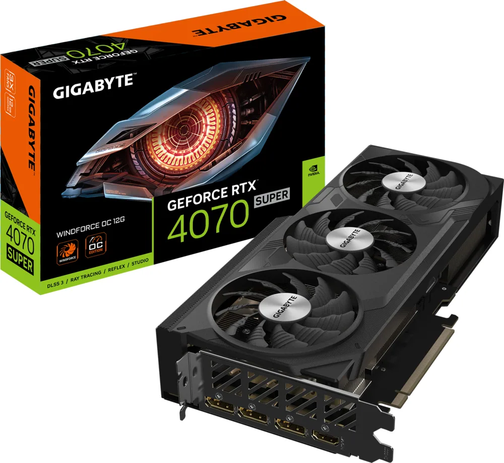 Card màn hình Gigabyte RTX 4070 Super Windforce OC 12GB