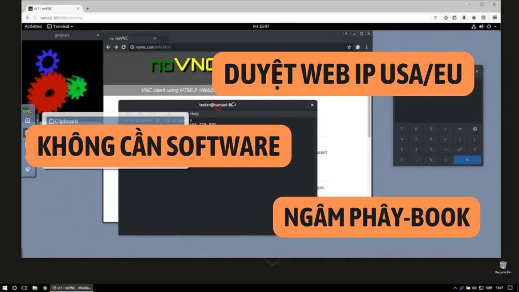 noVNC: Hướng dẫn biến VPS Linux thành một Remote Desktop điều khiển trực tiếp qua Web Browser.